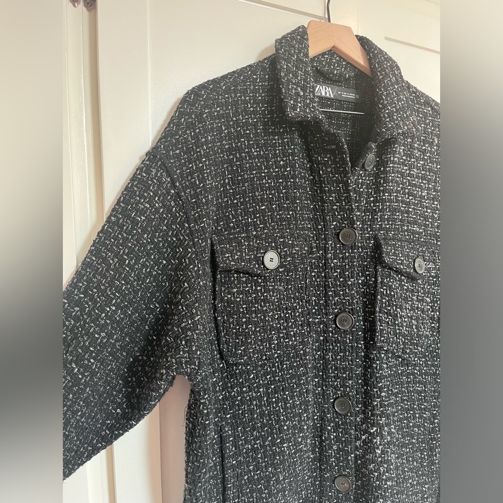 Zara Boucle Shacket - image 2